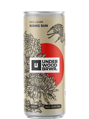 Пиво Underwood Brewery Rising Sun світле 5% 0.33 л з/б