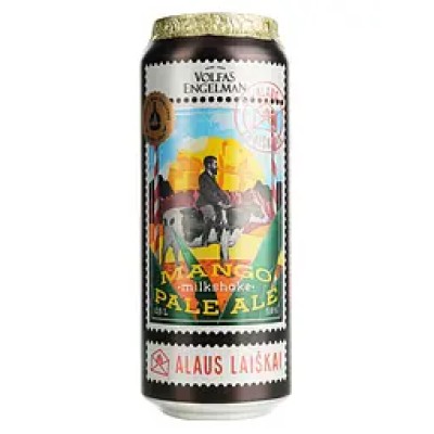 Пиво Volfas Engelman Mango Milkshake Pale Ale, світле, 5,6%, з/б, 0,5 л