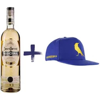 Набір: Текіла Jose Cuervo Tradicional Reposado 100% Agave, 38%, 0,7 л + Бейсболка Jose Cuervo, синя