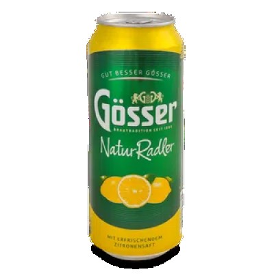 Напій на осн пива Gosser Natur Radler Zitrone з/б