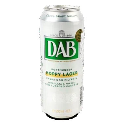 Пиво DAB Hoppy Lager світле нефільтроване з/б