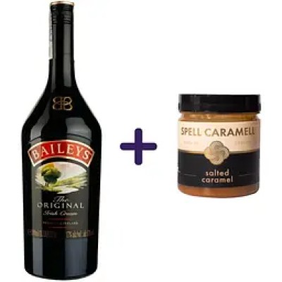 Набір: Лікер Baileys Original 17% 1 л + Карамель Spell солона з ваніллю 250 г