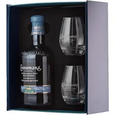 Віскі Connemara Distillers Edition Peated Single Malt Irish Whiskey 43% 0.7 л + 2 склянки