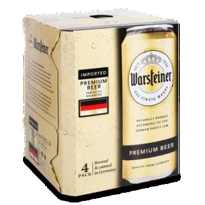 Пиво Warsteiner Premium світле з/б пак
