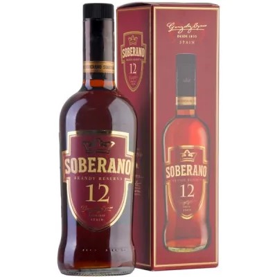 Бренді Soberano 12 років 0,7л 38%