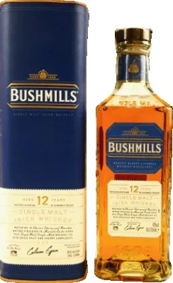 Віскі Bushmills 12 років витримки 40% в подарунковій упаковці 0,7 л