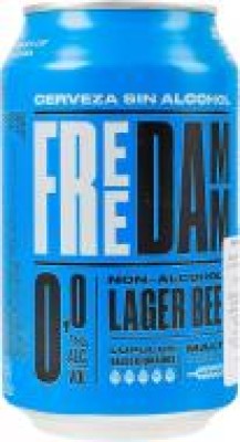 Пиво безалкогольне ESTRELLA світле Free Damm 0% 0,33 л