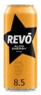 Напій слабоалкогольний енергетичний Revo Mango 8.5% 0.5 л з/б