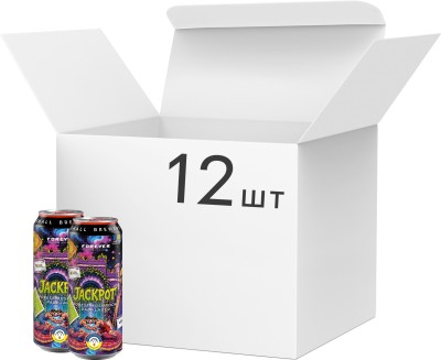 Упаковка пива Forever Jackpot світле крафтове нефільтроване 5% 0.5 л x 12 шт
