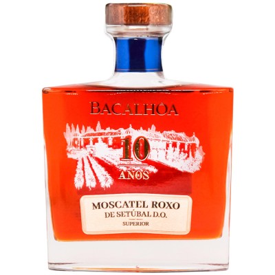 Вино солодке біле кріплене Bacalhoa Moscatel Roxo de Setubal Superior 10 Y.O (gift box) 0,5 л