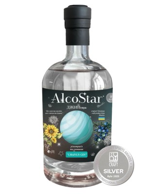 Джиневра «URANUS GIN» ТМ «AlcoStar» Різнотравʼя та соняшник 0,5л 40% ОлВі+