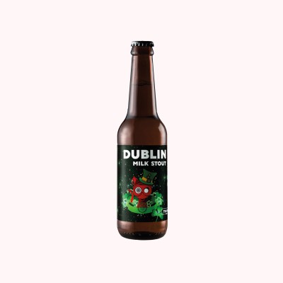 Упаковка пива Red Cat DUBLIN MILK / STOUT темне нефільтроване 4,8% 0.33 x 12