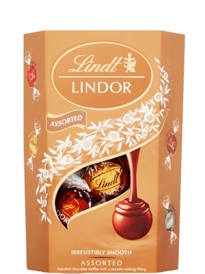 Цукерки шоколадні асорті Ліндор / Lindor, Lindt, 200г