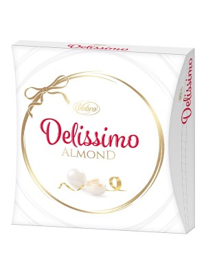 Цукерки шоколадні з мигдалем Delissimo, Vobro, 153г