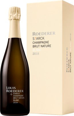 Шампанське Louis Roederer Starck Brut Nature Blanc 2018 біле брют натюр 0.75 л 12.5% у подарунковій упаковці