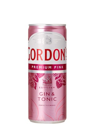Слабоалкогольний напій Gordon's Pink Gin Tonic 0,25 л 6,4%
