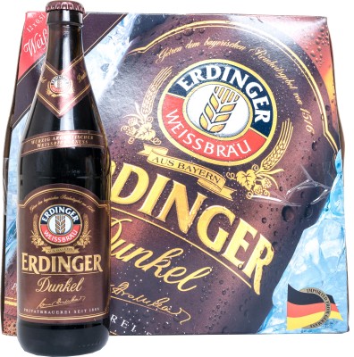 Упаковка пива Erdinger Dunkel темне фільтроване 5% 0.5 л х 12 шт