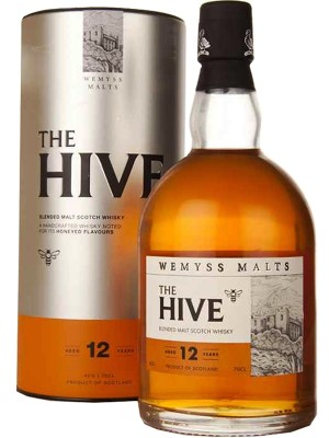 Віскі Зе Хайв, Бленд Молт / The Hive, Blended Malt, Wemyss Malts, 12 років, 40%, 0.7л, в коробці