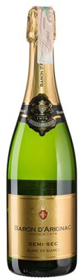 Вино ігристе Baron d\'Arignac Демі-Сек біле напівсухе 0.75 л 11%