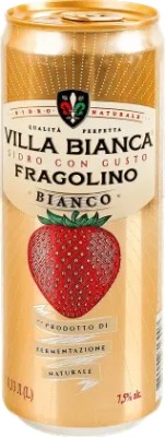 Сидр Villa Bianca Fragolino Rosso червоний солодкий міцний газований 7-8.5% 330 мл