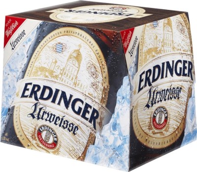 Упаковка пива Erdinger Urweisse світле нефільтроване 4.9% 0.5 л х 12 шт