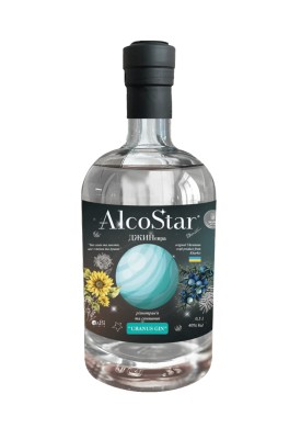 Напій спиртний Джиневра Uranus GIN Різнотрав'я та пелюстки соняшника 0.5 л