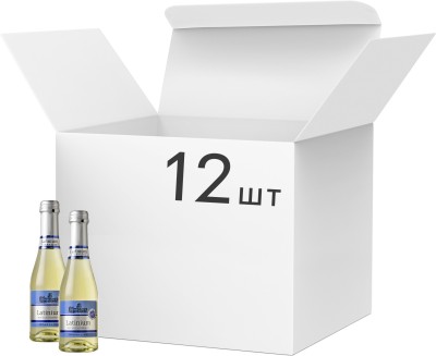 Упаковка винного напою Latinium Sparkling білий напівсолодкий 8.5% 0.2 л х 12 шт