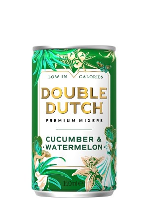 Напій газований Дабл Датч, Огірок та Кавун / Double Dutch, Cucumber & Watermelon, з/б, 0.15л