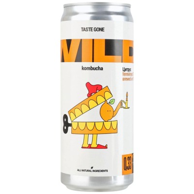 Комбуча Цитрус Wild Kombucha 0,33 л
