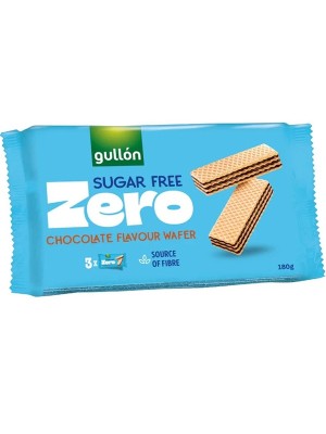 Вафлі шоколадні без цукру Diet Nature Zero, Gullon, 180г