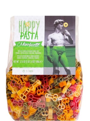 Макаронні вироби Happy Pasta Sex з томатами і шпинатом, Dalla Costa, 500г