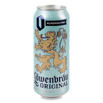 Пиво безалкогольне Lowenbrau Original світле 0.5% 0.5 л з/б